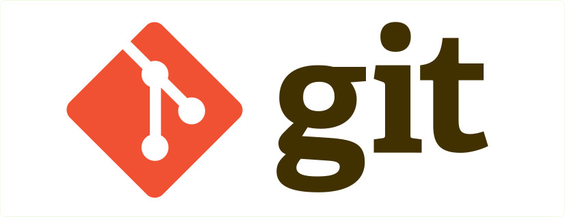 Git Logo with Text in White background