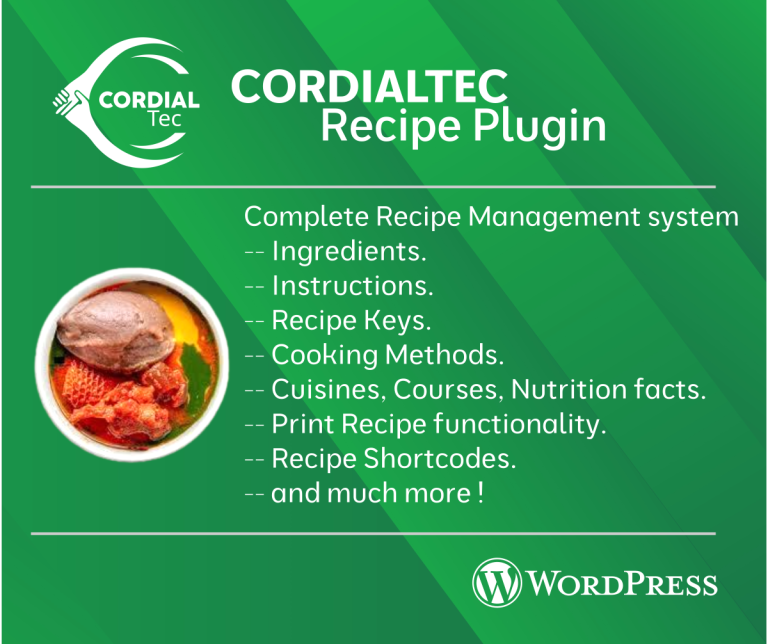 Recipe Plugin Banner